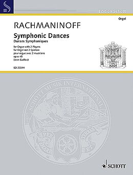 Sergei Rachmaninoff Notenblätter Symphonic Dances op.45