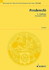 Krzysztof Penderecki Notenblätter Sinfonie Nr.6
