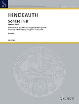 Paul Hindemith Notenblätter Sonate