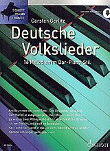  Notenblätter Deutsche Volkslieder (+Online Audio)
