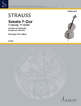 Richard Strauss Notenblätter Sonate F-Dur