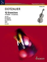 Justus Johann Friedrich Dotzauer Notenblätter 12 Etüden op.107