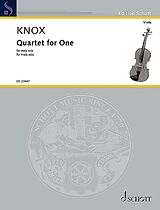 Garth Knox Notenblätter Quartet for One