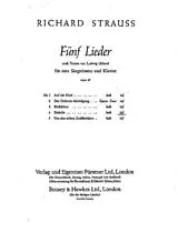 Richard Strauss Notenblätter Einkehr op. 47