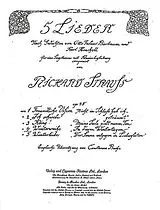 Richard Strauss Notenblätter Winterweihe op. 48