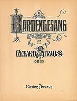 Richard Strauss Notenblätter Bardengesang op. 55