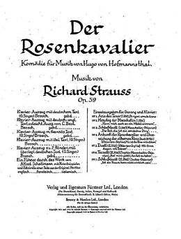 Richard Strauss Notenblätter Habs mir gelobt, ihn lieb zu haben - Terzett aus Der Rosenkavalier