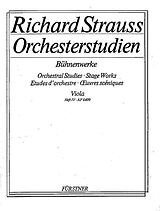 Richard Strauss Notenblätter Orchesterstudien aus seinen Bühnenwerken Band 4