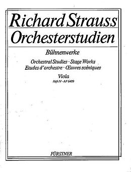 Richard Strauss Notenblätter Orchesterstudien aus seinen Bühnenwerken Band 4