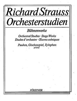 Richard Strauss Notenblätter Orchesterstudien aus Bühnenwerken