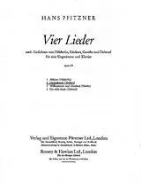 Hans Pfitzner Notenblätter Herbsthauch op. 29,2