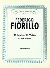 Fedorico Fiorillo Notenblätter 36 Capricen