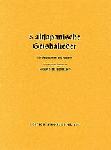 Siegfried Behrend Notenblätter 5 altjapanische Geishalieder