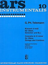 Georg Philipp Telemann Notenblätter Konzert d-Moll