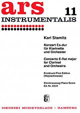 Karl Philipp Stamitz Notenblätter Konzert Es-Dur für Klarinette