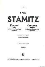 Karl Philipp Stamitz Notenblätter Konzert B-Dur für Klarinette