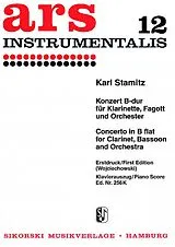 Karl Philipp Stamitz Notenblätter Konzert B-Dur für Klarinette, Fagott und Orchester