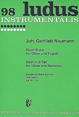 Johann Gottlieb Naumann Notenblätter Duett B-Dur