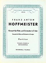 Franz Anton Hoffmeister Notenblätter Konzert D-Dur für Flöte