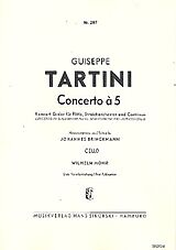 Giuseppe Tartini Notenblätter Konzert à 5 G-Dur