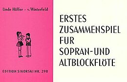 Linde Höffer von Winterfeld Notenblätter Erstes Zusammenspiel für