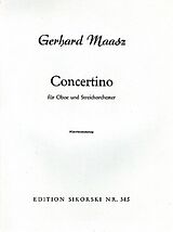 Gerhard Maasz Notenblätter Concertino für Oboe und