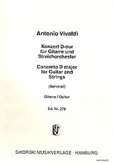 Antonio Vivaldi Notenblätter Konzert D-Dur R425