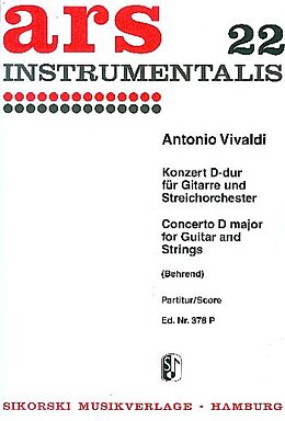 Antonio Vivaldi Notenblätter Konzert D-Dur