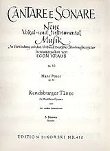 Hans Poser Notenblätter Rendsburger Tänze op.42