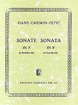 Hans Helmuth Chemin-Petit Notenblätter Sonate in F