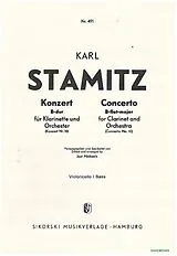 Karl Philipp Stamitz Notenblätter Konzert B-Dur Nr.10 für Klarinette