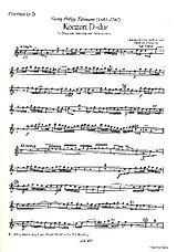 Georg Philipp Telemann Notenblätter Konzert D-Dur für Trompete und