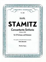 Karl Philipp Stamitz Notenblätter Konzertante Sinfonie D-Dur