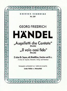 Georg Friedrich Händel Notenblätter 2 Arien