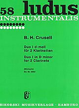 Bernhard Henrik Crusell Notenblätter Duo d-Moll Nr.1 für