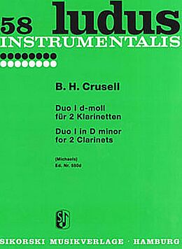 Bernhard Henrik Crusell Notenblätter Duo d-Moll Nr.1 für