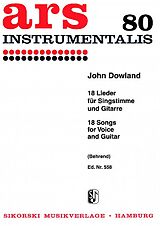 John Dowland Notenblätter 18 Lieder