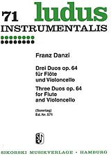Franz Danzi Notenblätter 3 Duos op.64