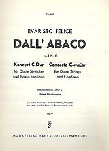 Evaristo Felice Dall'Abaco Notenblätter Konzert C-Dur op.5,5 für Oboe und