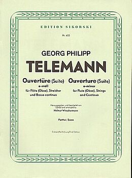 Georg Philipp Telemann Notenblätter Ouvertüre e-Moll für