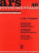 Christoph Graupner Notenblätter Konzert D-Dur für Trompete