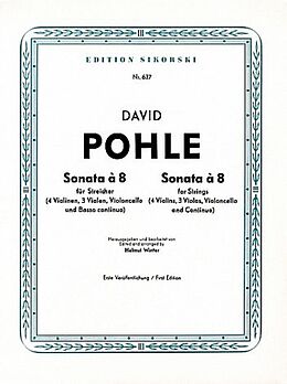 David Pohle Notenblätter Sonata a 8 für 4 Violinen, 3 Violen