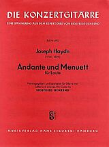 Franz Joseph Haydn Notenblätter ANDANTE UND MENUETT FUER LAUTE