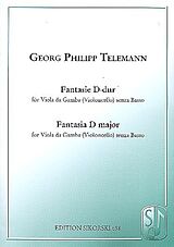 Georg Philipp Telemann Notenblätter Fantasie D-Dur für Viola da