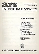 Georg Philipp Telemann Notenblätter Konzert D-Dur für Violoncello