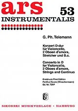 Georg Philipp Telemann Notenblätter KONZERT D-DUR FUER VIOLONCELLO