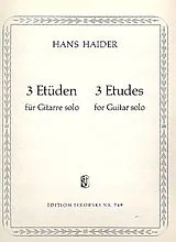 Hans Haider Notenblätter 3 Etüden