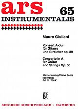Mauro Giuliani Notenblätter Konzert A-Dur op.30 für