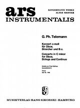 Georg Philipp Telemann Notenblätter Konzert c-Moll