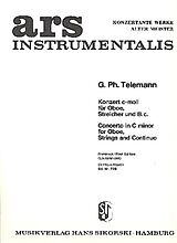 Georg Philipp Telemann Notenblätter Konzert c-Moll